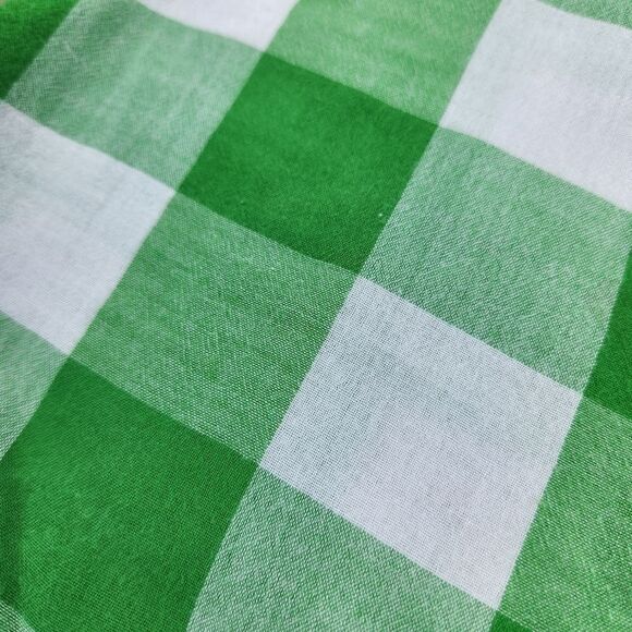 🍑Old Navy Green Checkered Buttoned Sleeveless Top Large - Picture 7 of 11